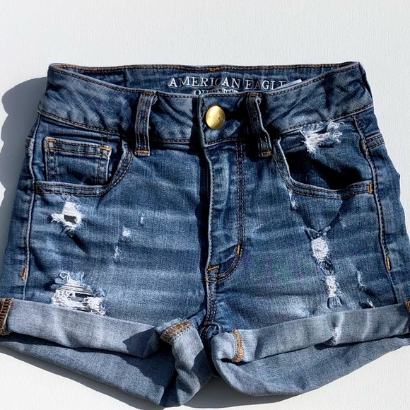 AE High Rise Short Shortie size 2 - Picture 3 of 11